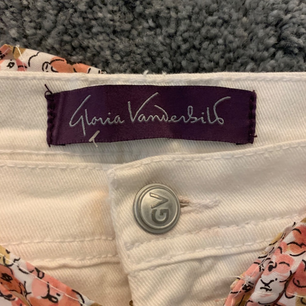NWT Gloria Vanderbilt Capri size 14; white - Picture 5 of 5